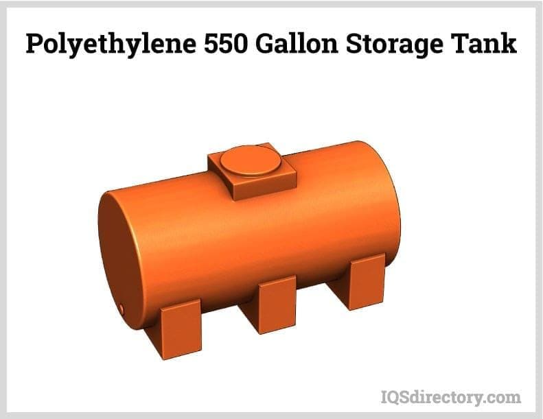 Polyethylene 550 Gallon Storage Tank