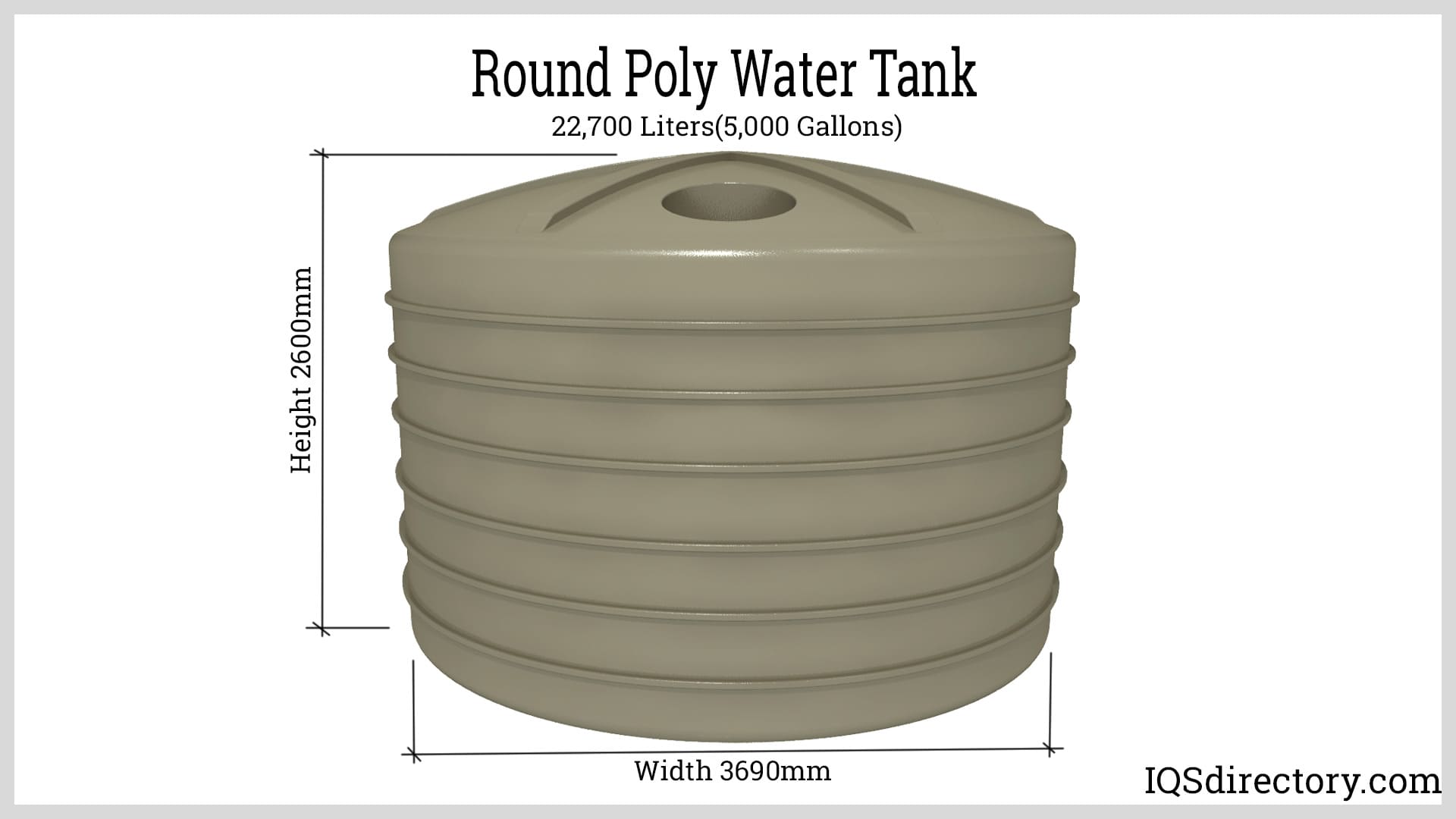 Round Poly Water Tank