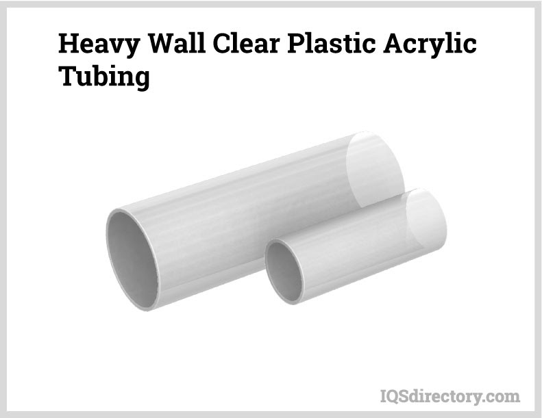 Heavy Wall Clear Plastic Acrylic Tubing