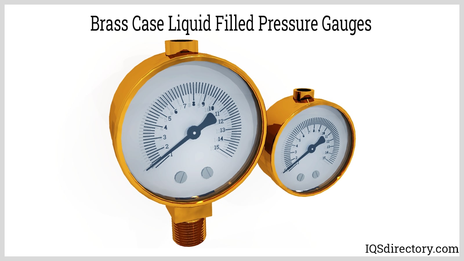 Brass Case Liquid Filled Pressure Gauges
