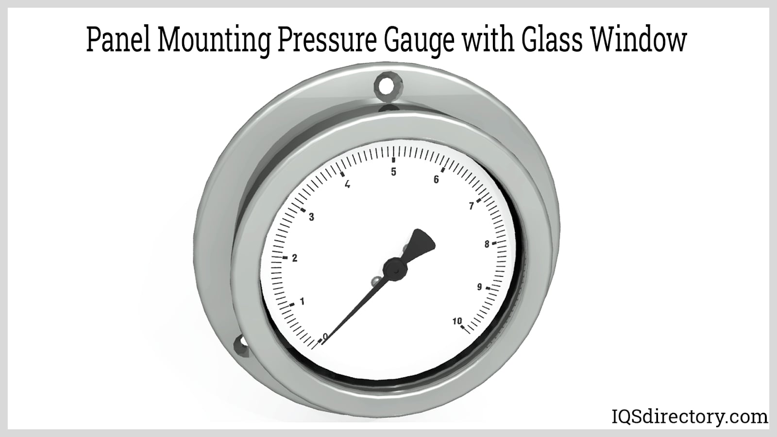Panel Mounting Pressure Gauge with Glass Window