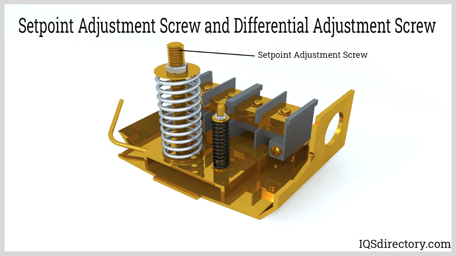 Setpoint Adjustment Screw and Differential Adjustment Screw