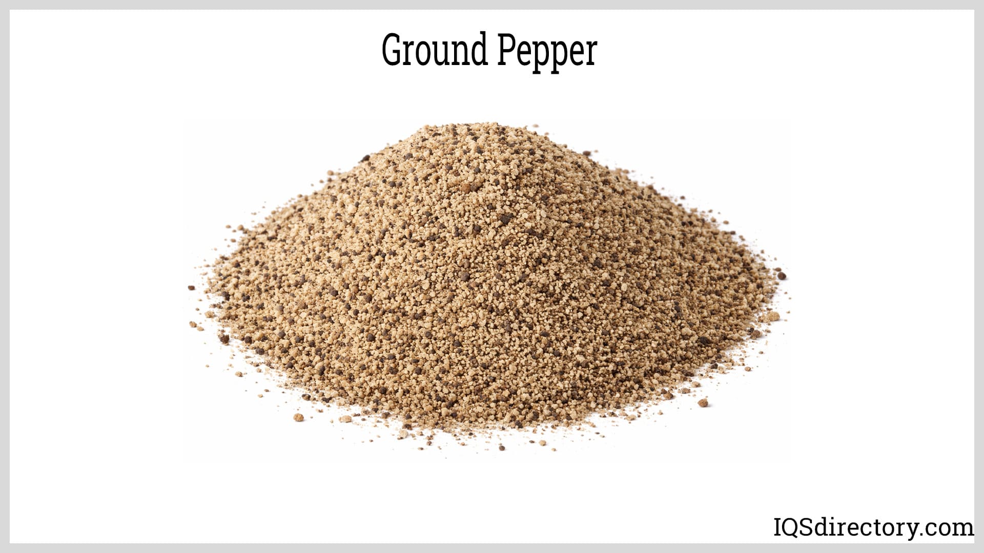 Ground Pepper