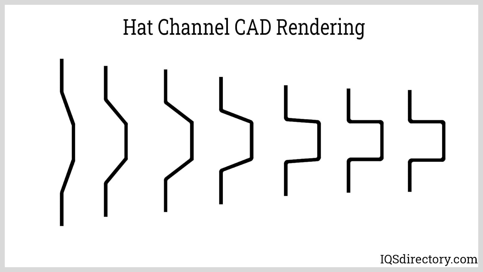 Hat Channel CAD Rendering