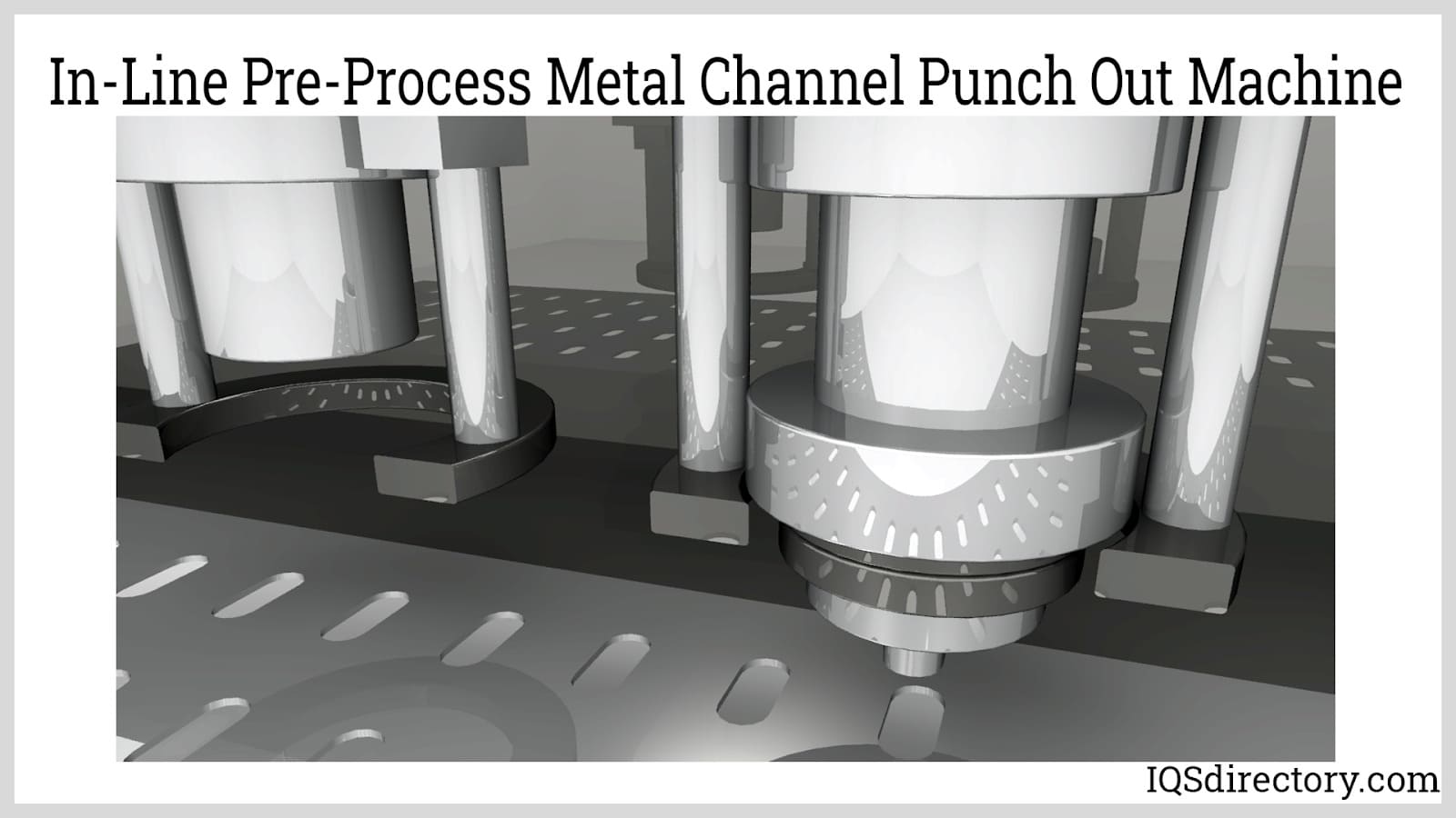 In-Line Pre-Process Metal Channel Punch Out Machine