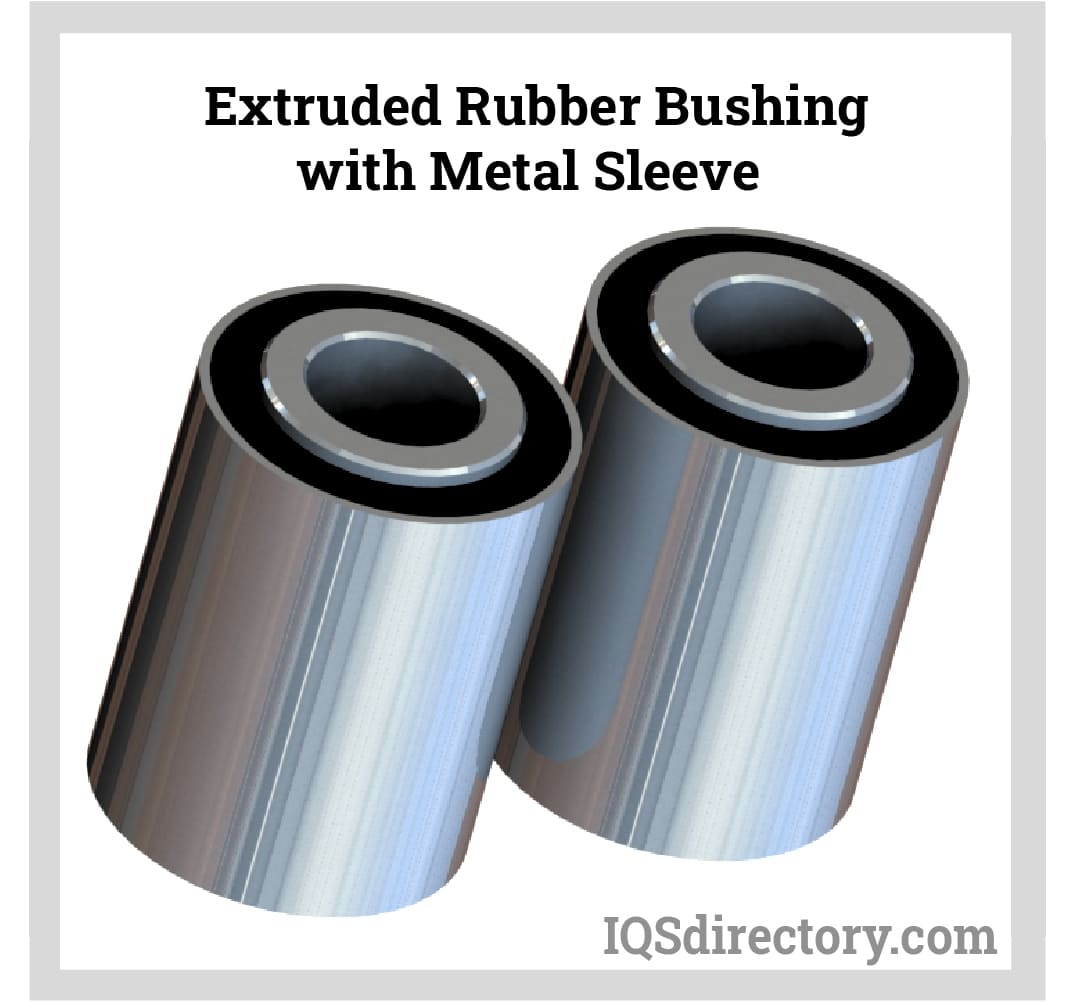 Extruded Rubber Bushing with Metal Sleeve
