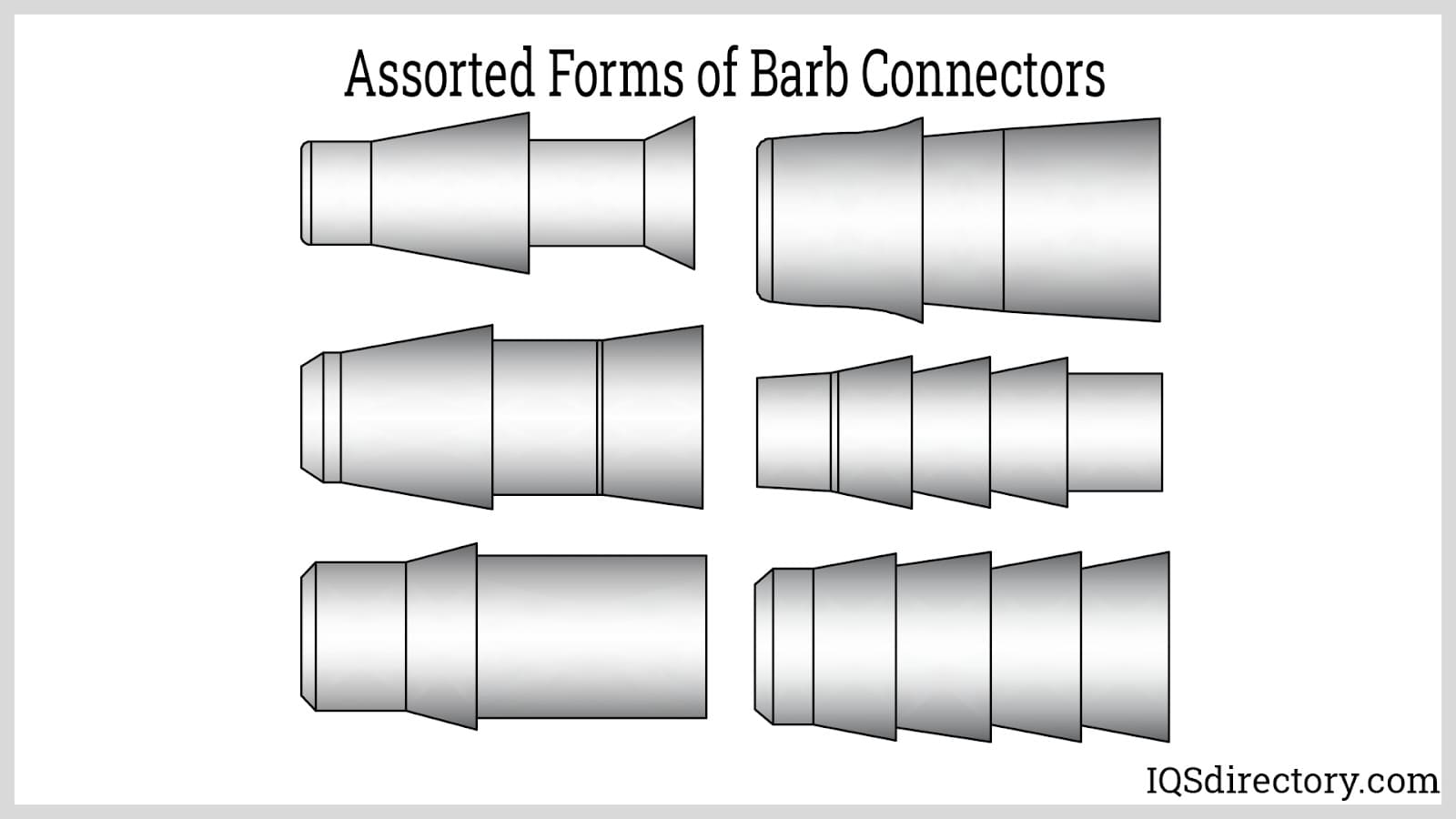 Assorted Forms of Barb Connectors