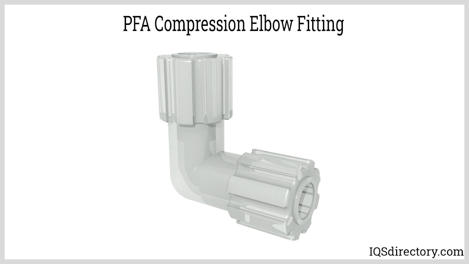 PFA Compression Elbow Fitting