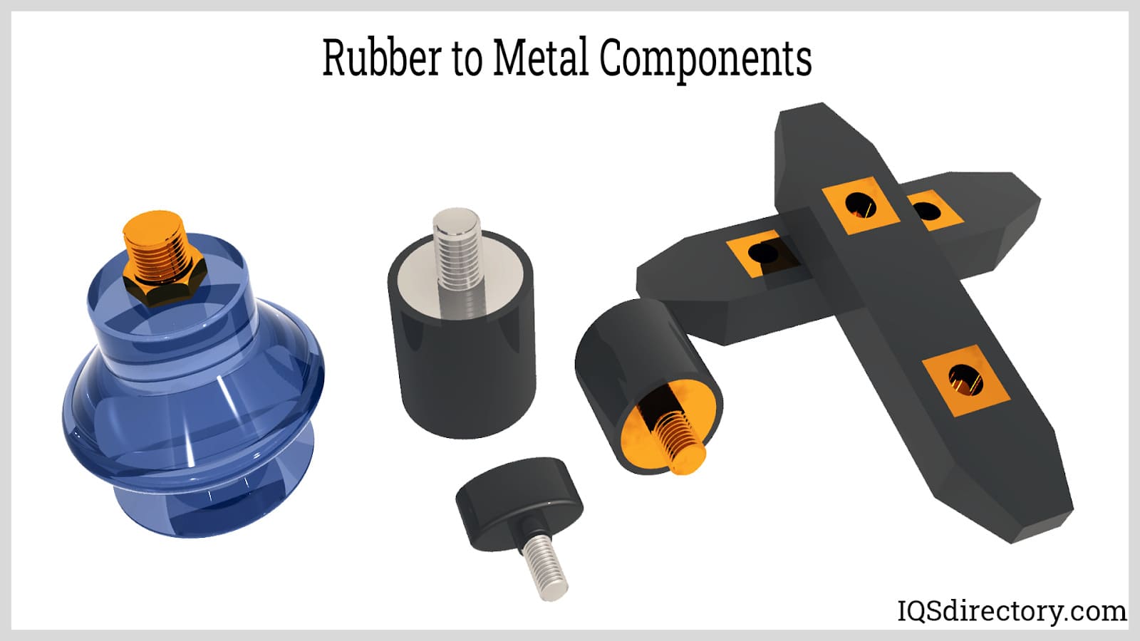 rubber to metal components