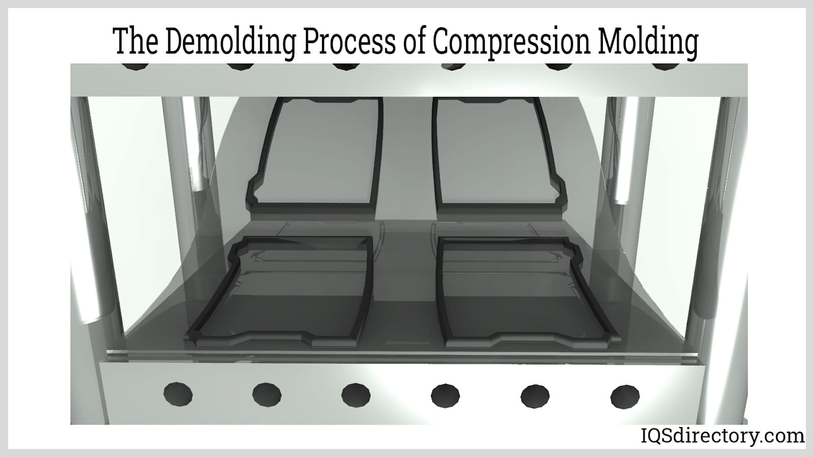 the demolding process of compression molding