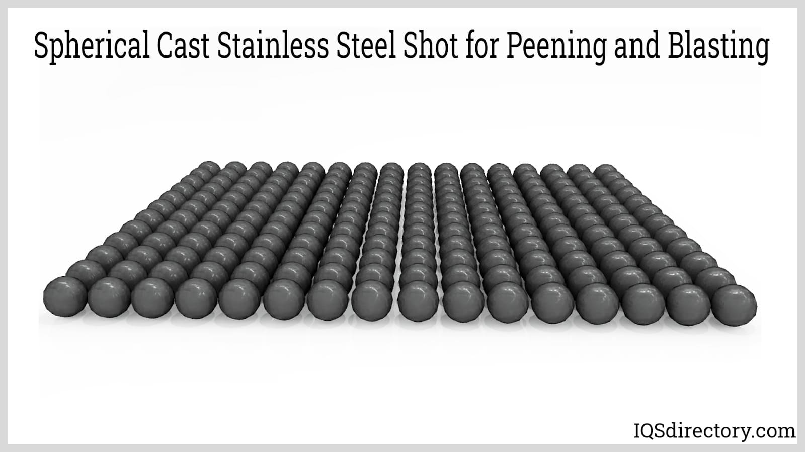 Spherical Cast Stainless Steel Shot for Peening and Blasting