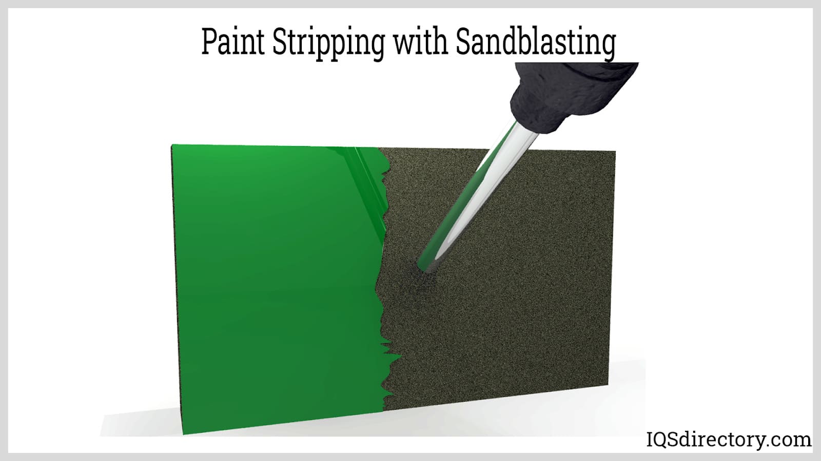 Paint Stripping with Sandblasting