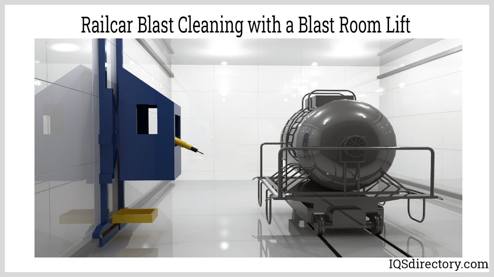 Railcar Blast Cleaning with a Blast Room Lift