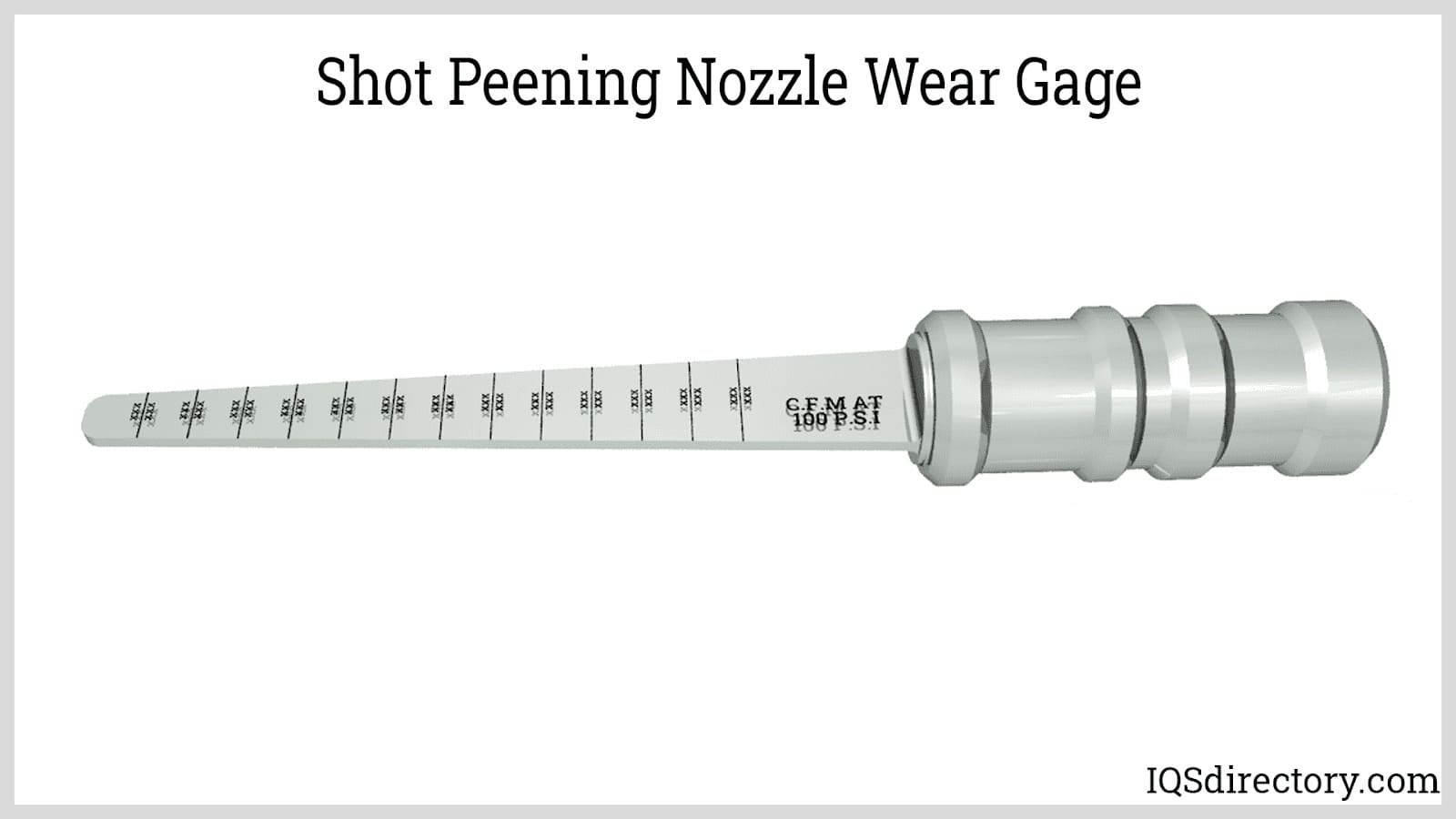 Shot Peening Nozzle Wear Gage