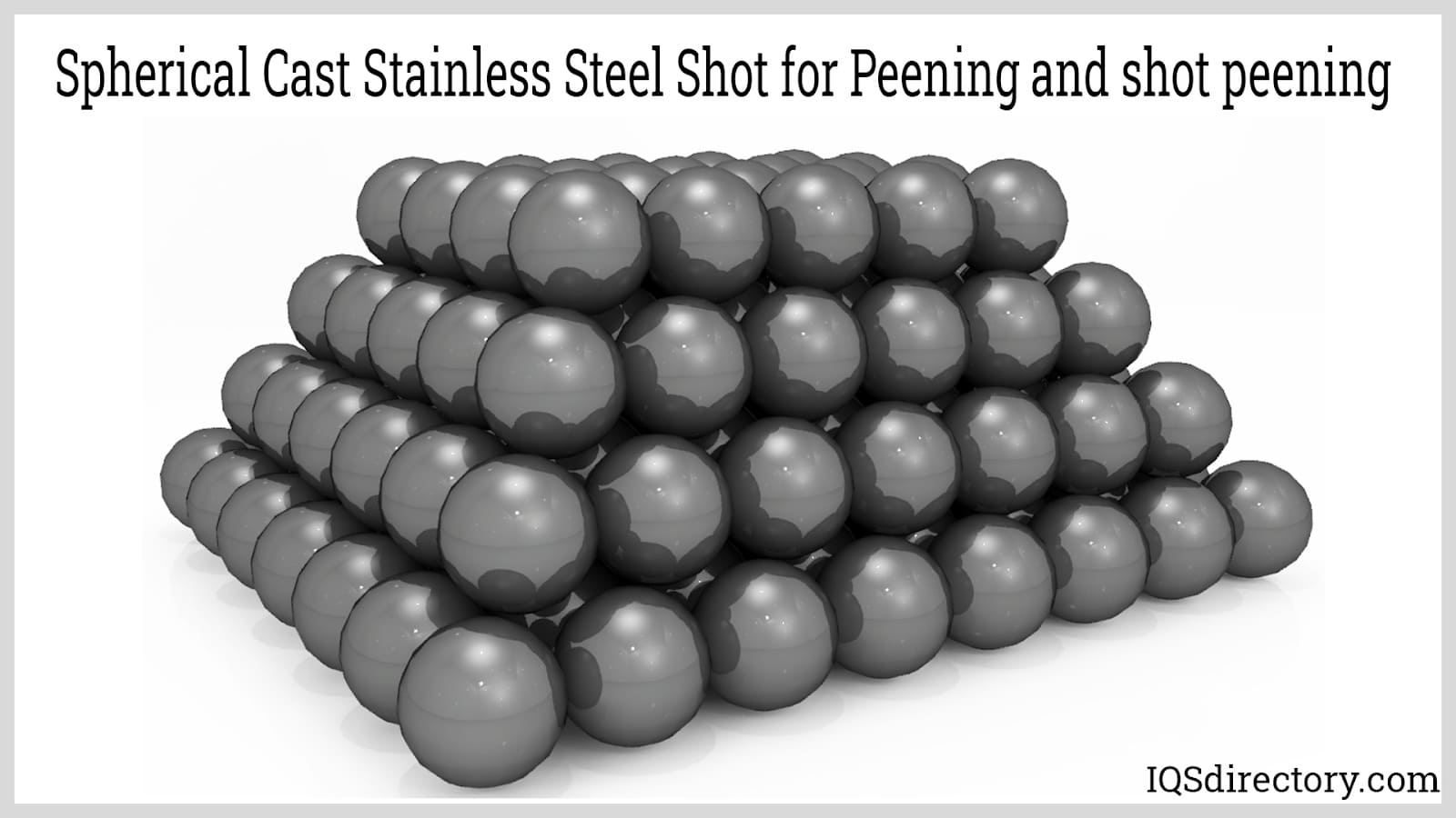 Spherical Cast Stainless Steel Shot for Peening and shot peening