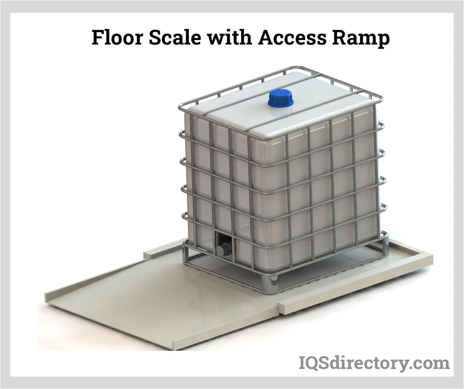 Floor Scale with Access Ramp