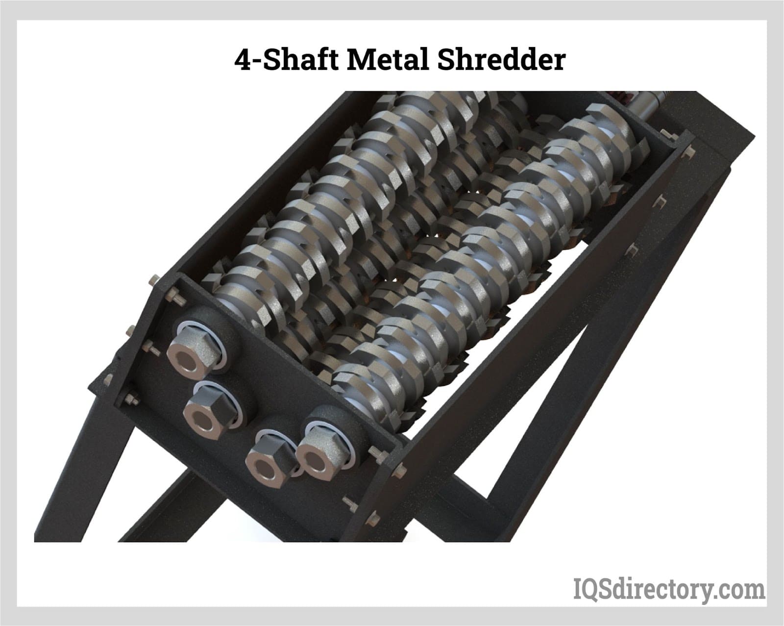 4-Shaft Metal Shredder