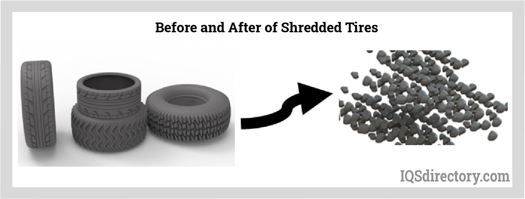 Before and After of Shredded Tires