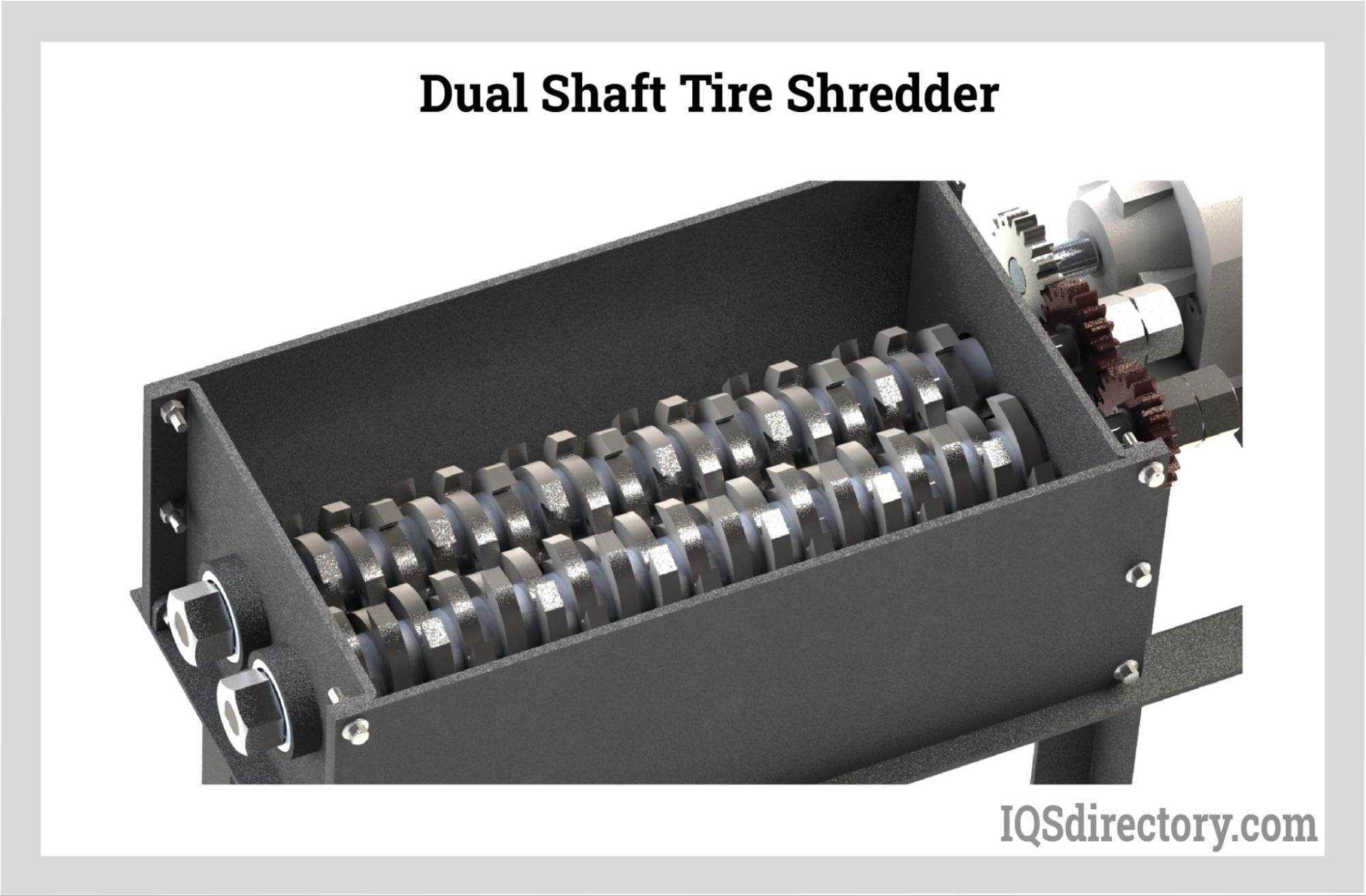 Dual Shaft Tire Shredder