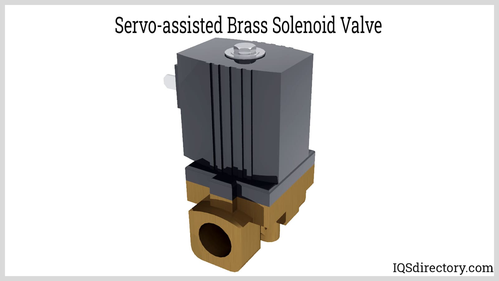 Servo-assisted Brass Solenoid Valve