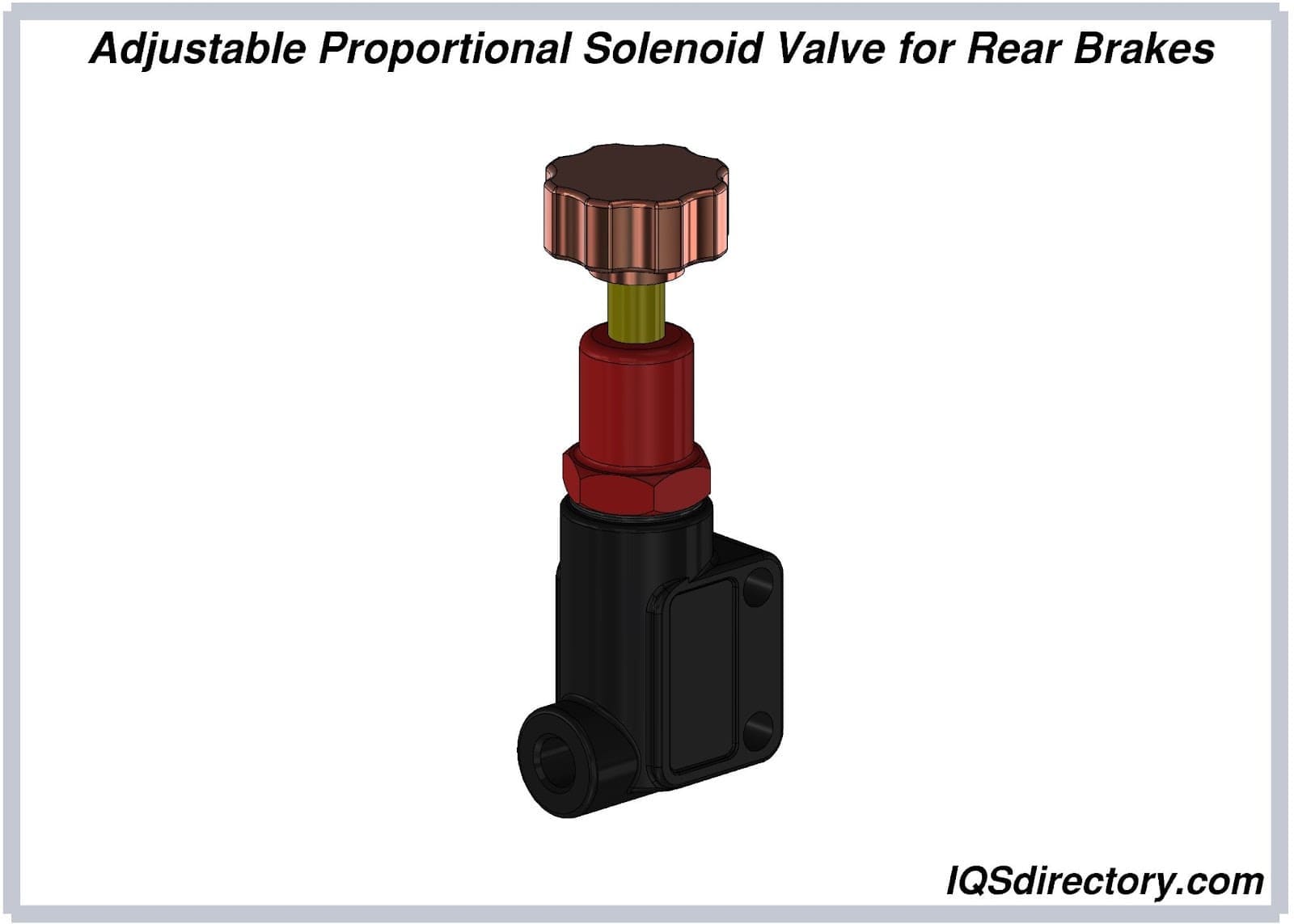 Adjustable Proportional Solenoid Valve for Rear Brakes