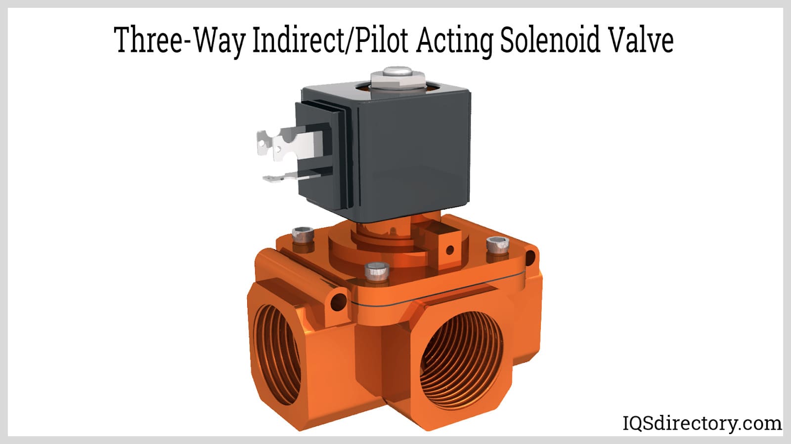 Three-Way Indirect/Pilot Acting Solenoid Valve