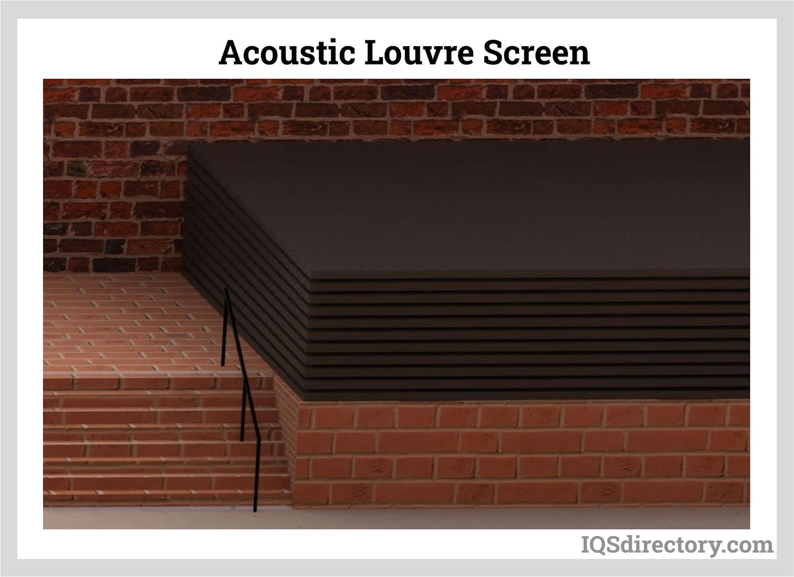  Acoustic Louvre Screen