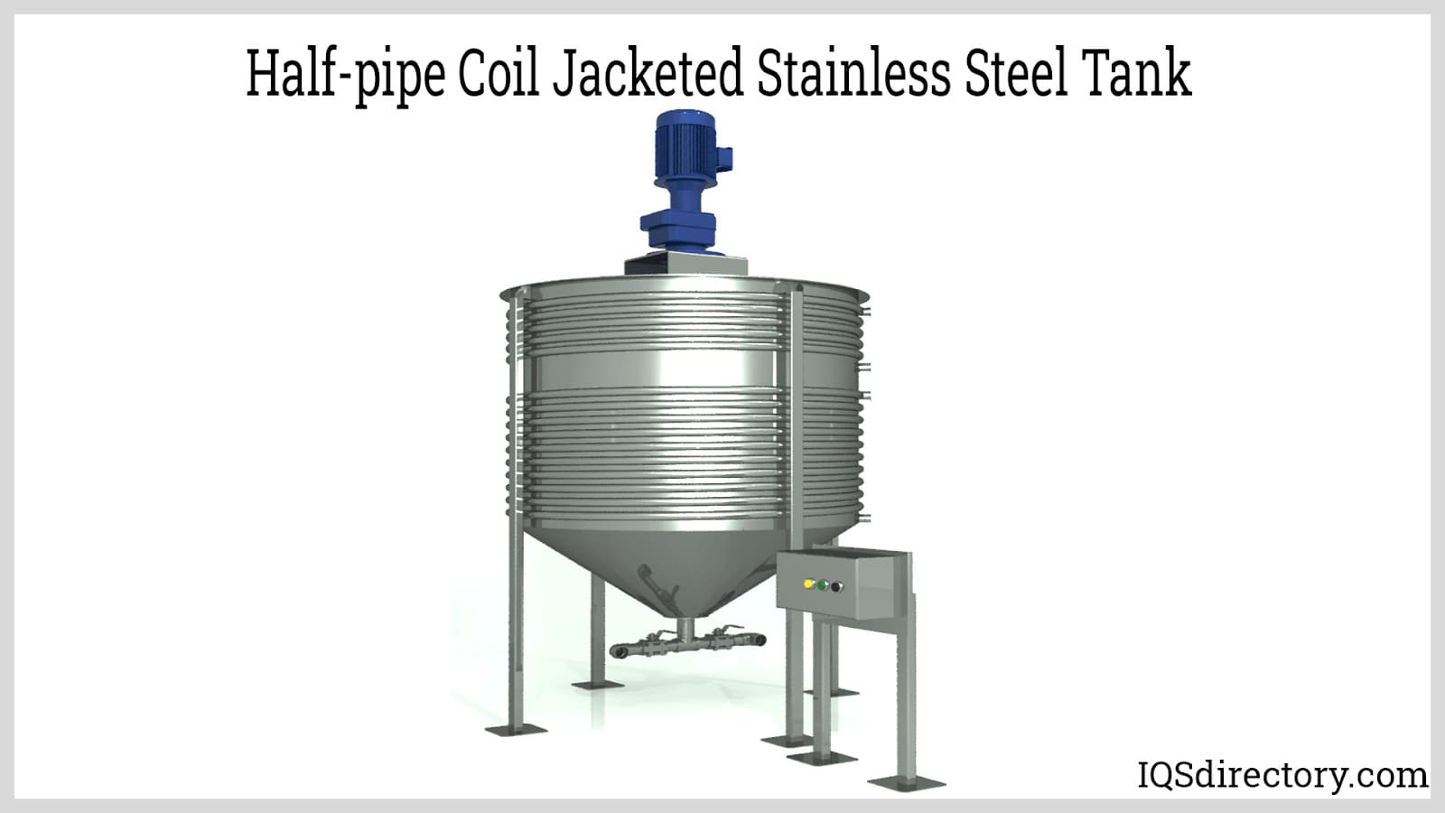 Half-pipe Coil Jacketed Stainless Steel Tank