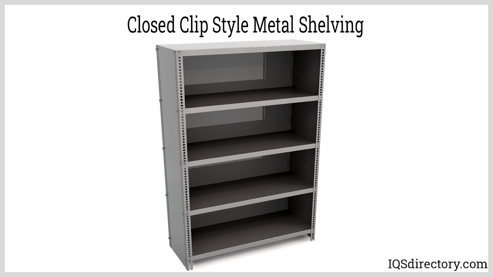 Closed Clip Style Metal Shelving