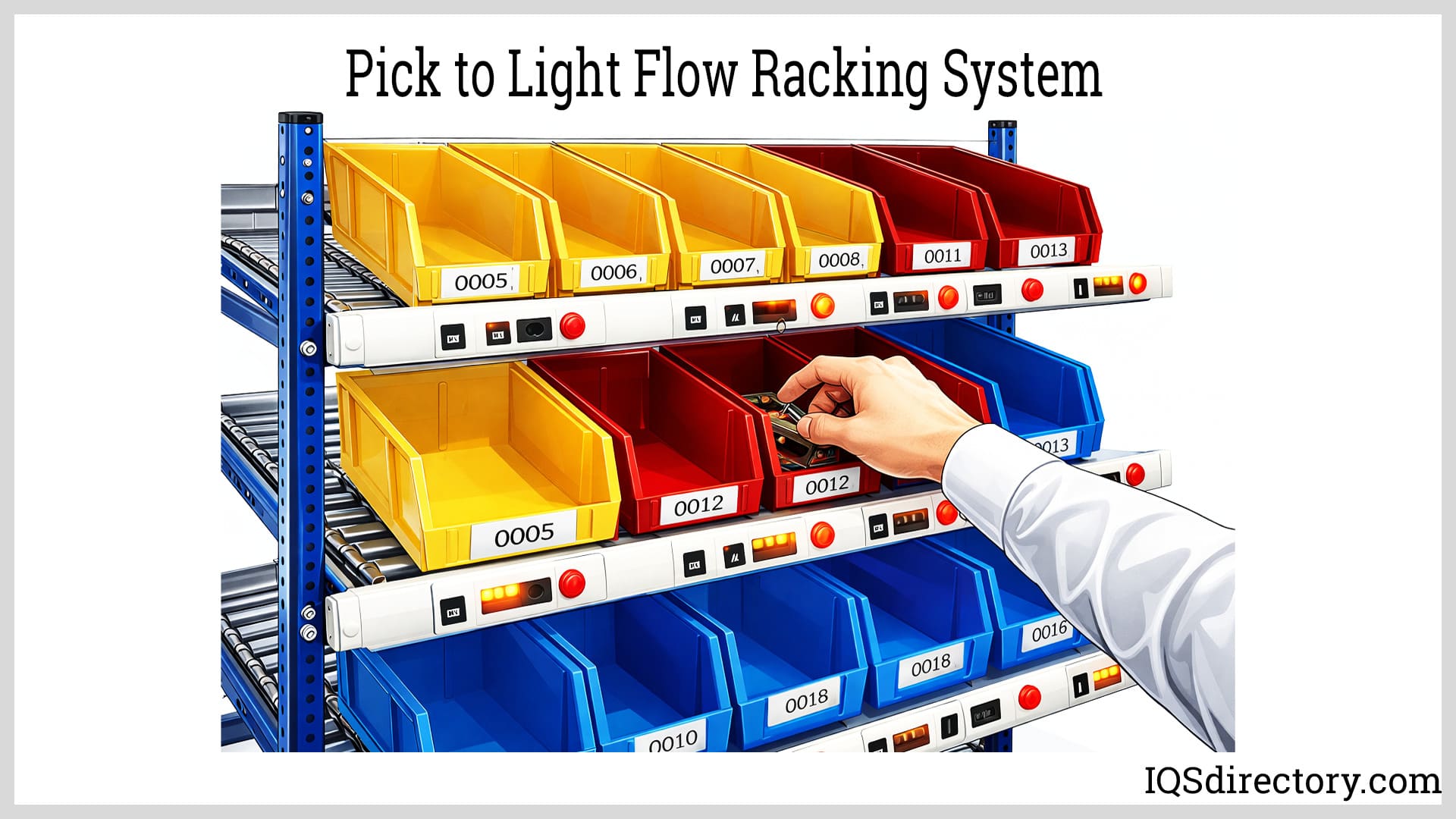 Pick to Light Flow Racking System