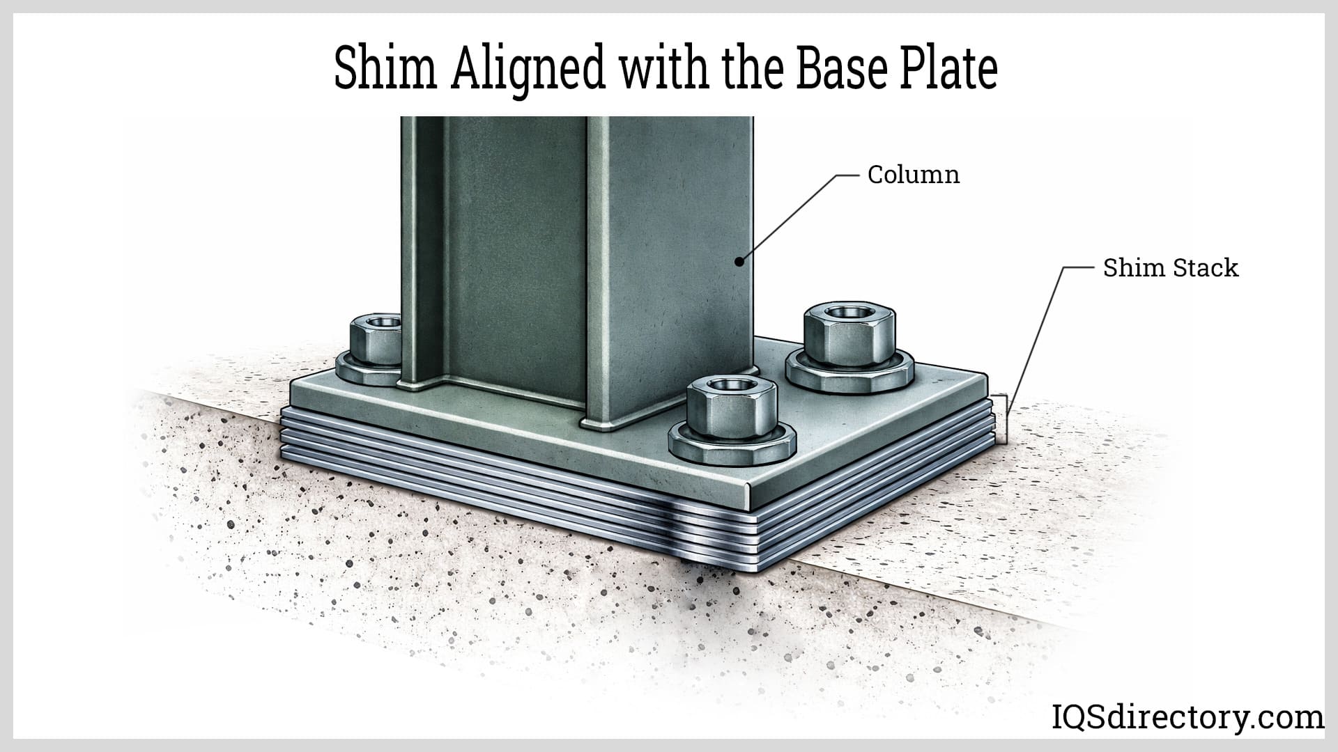 Shim Aligned with the Base Plate Shim Aligned with the Base Plate