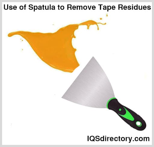 Use of Spatula to Remove Tape Residues