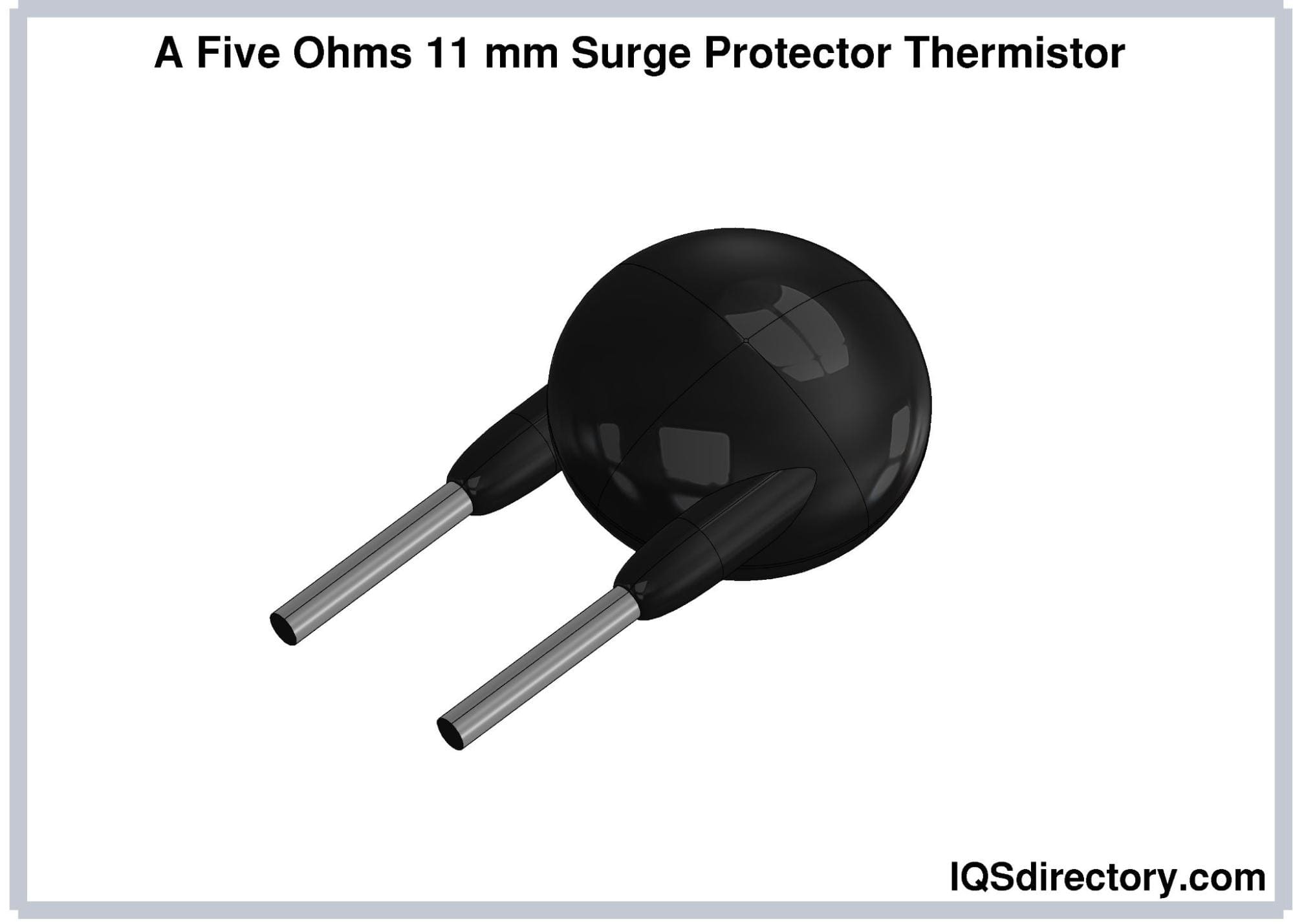 A Five Ohms 11 mm Surge Protector Thermistor