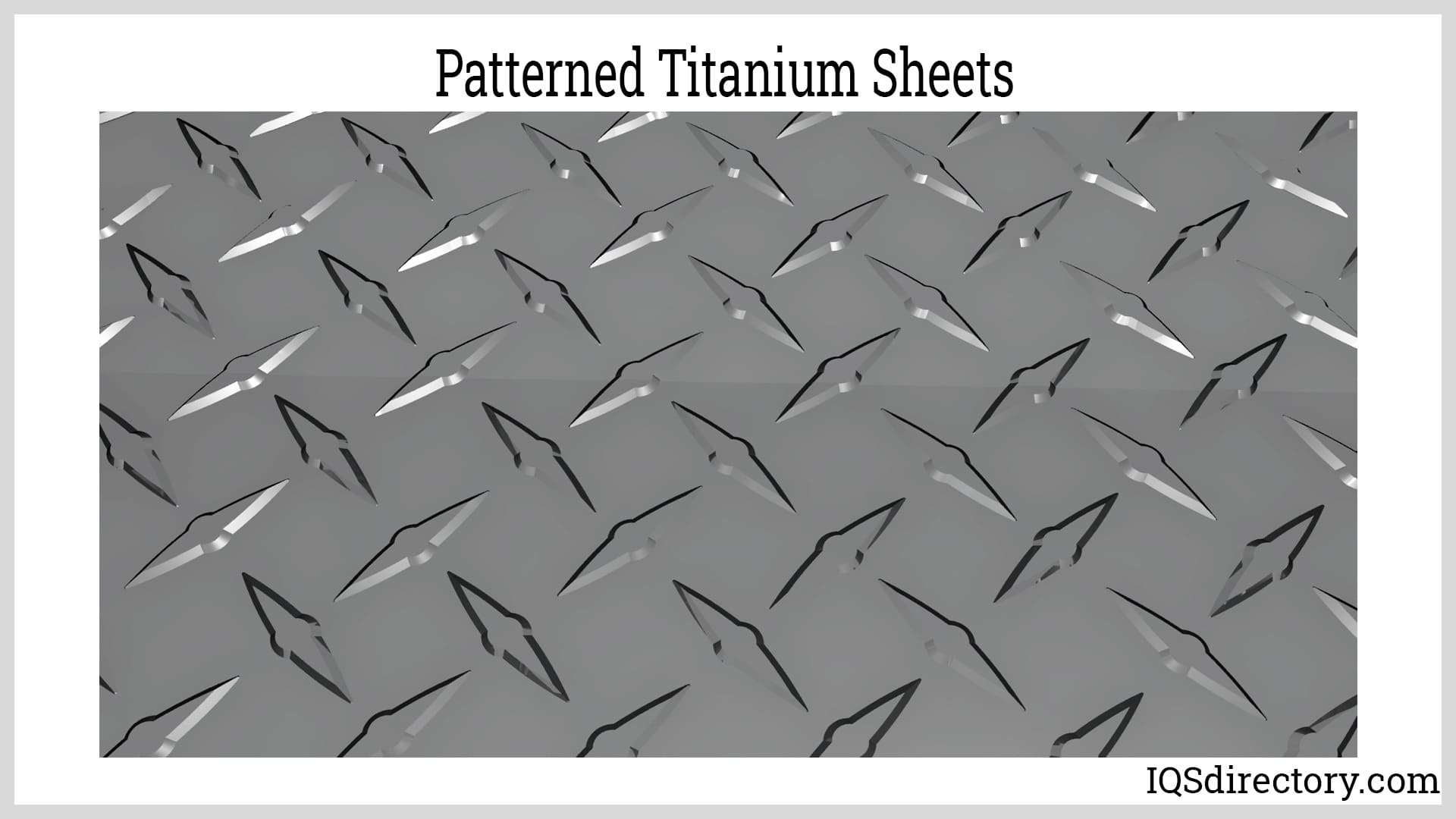 Patterned Titanium Sheets