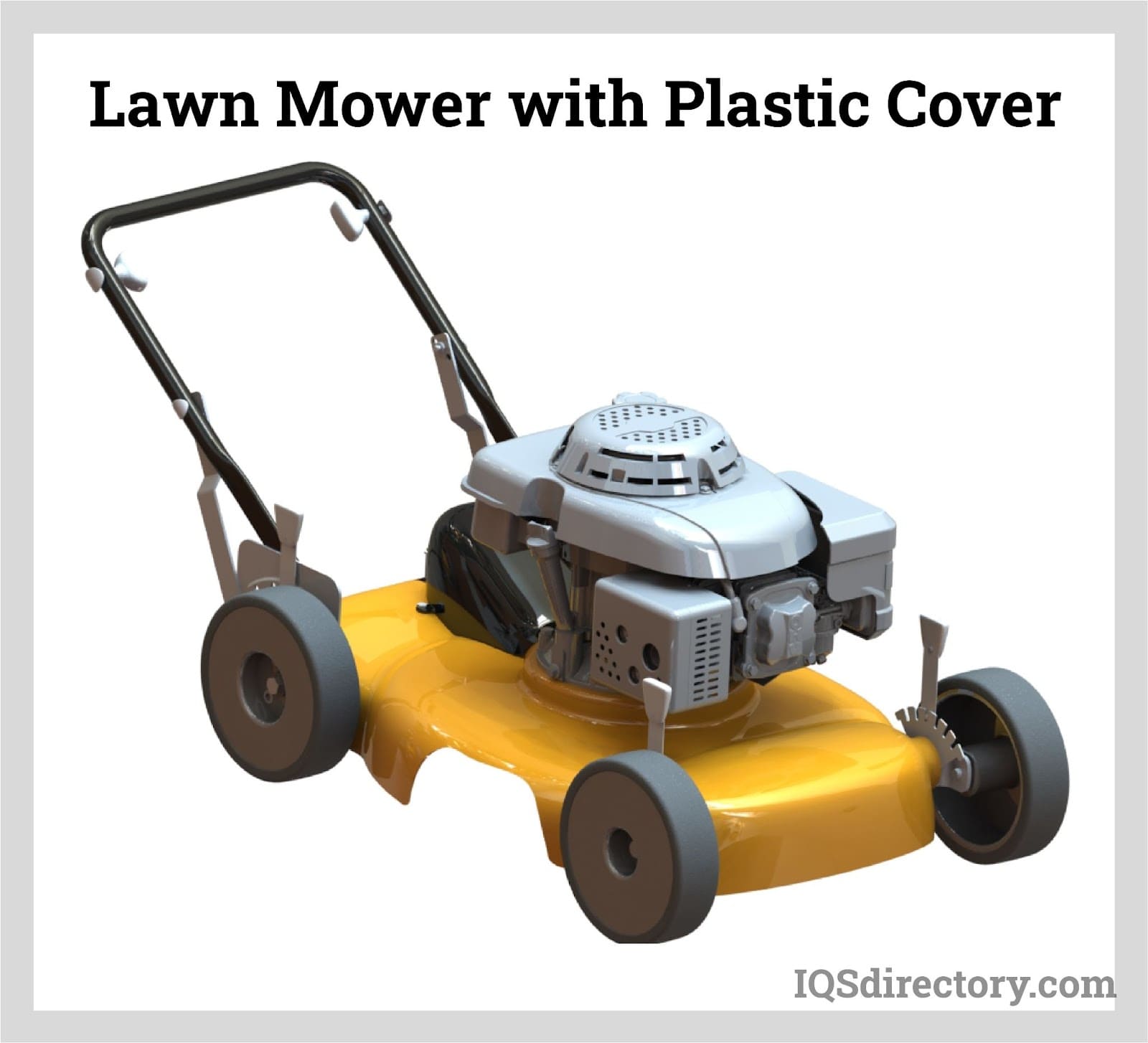 Lawn Mower with Plastic Cover