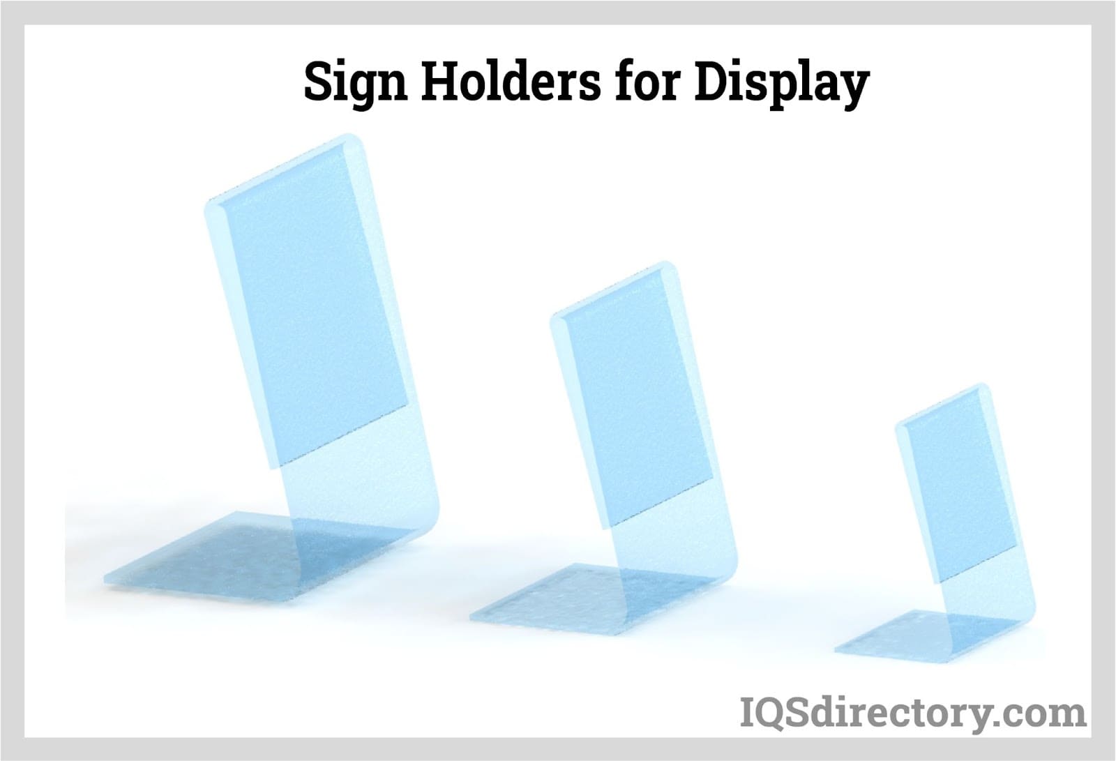 Sign Holders for Display