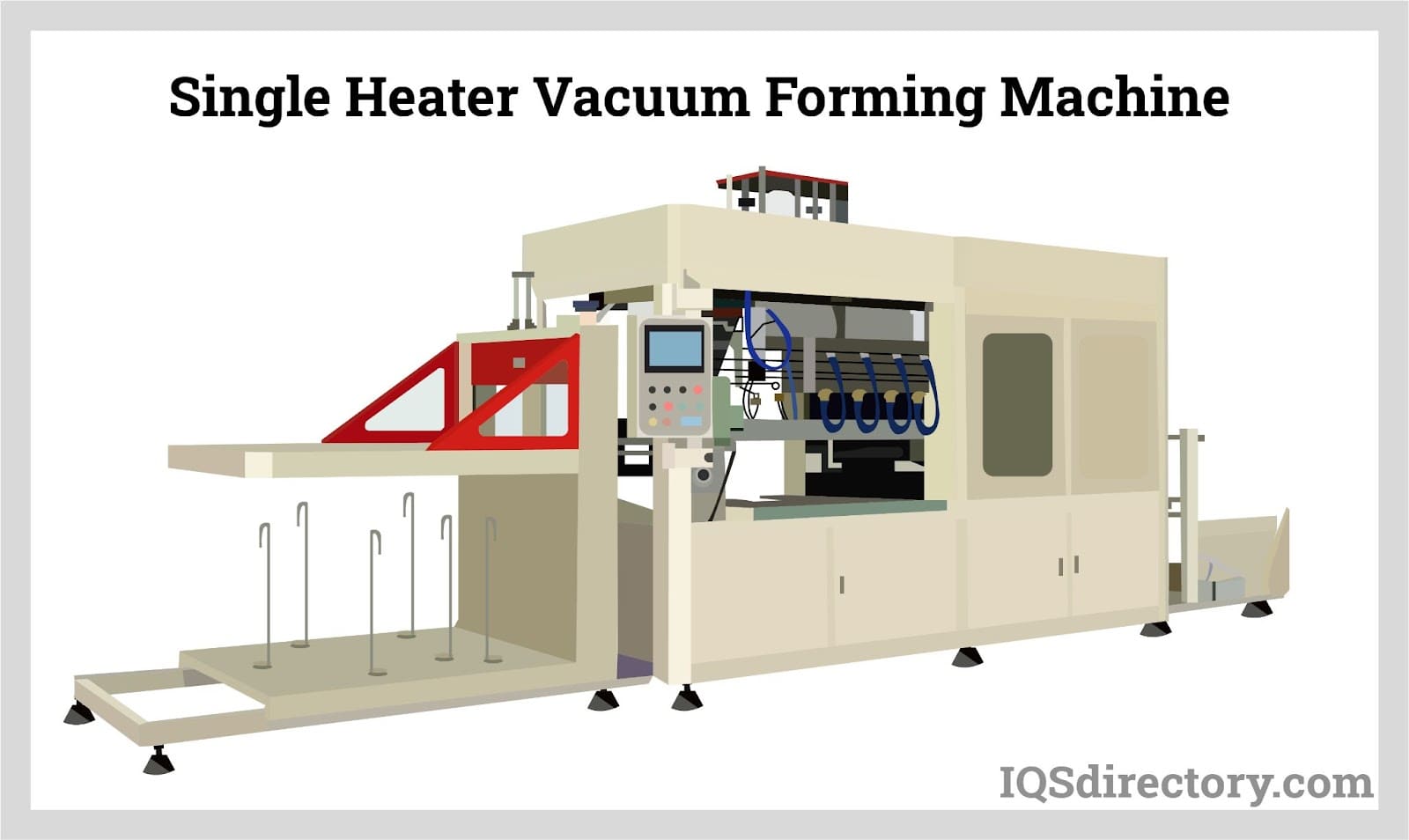 Single Heater Vacuum Forming Machine