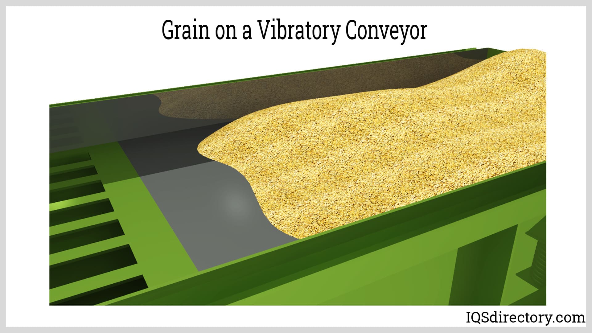 Grain on a Vibratory Conveyor