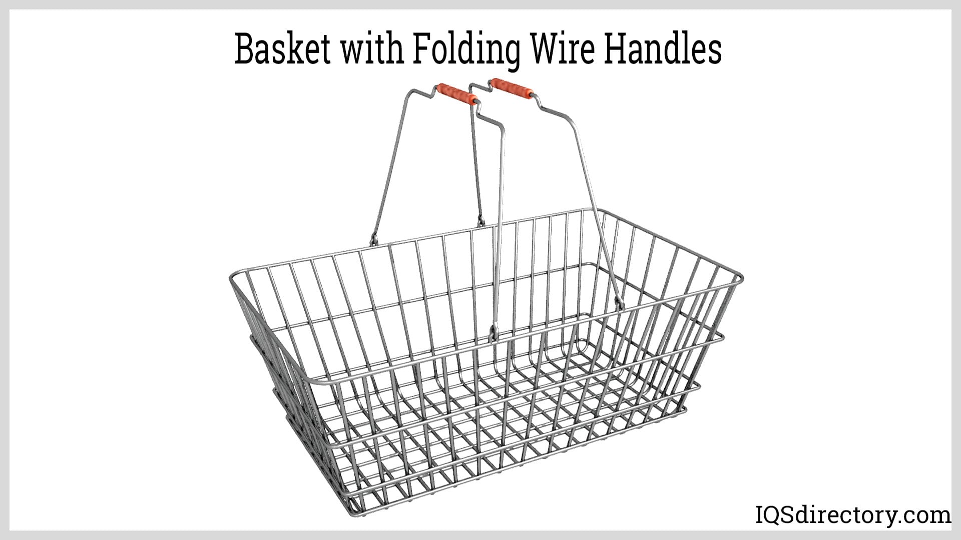 Basket with Folding Wire Handles