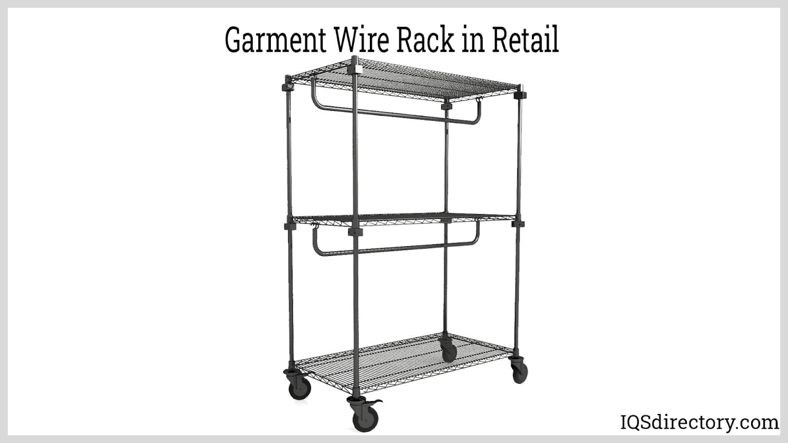 Garment Wire Rack in Retail