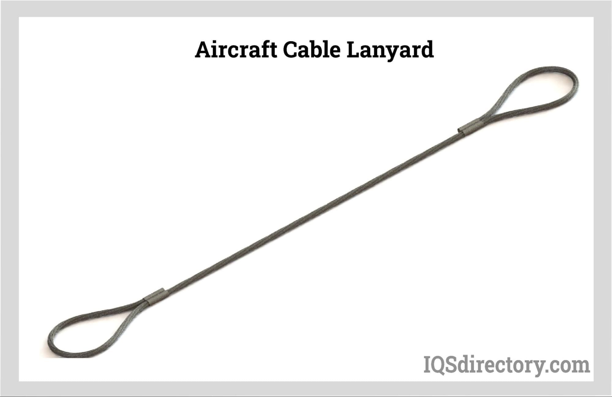 Aircraft Cable Lanyard