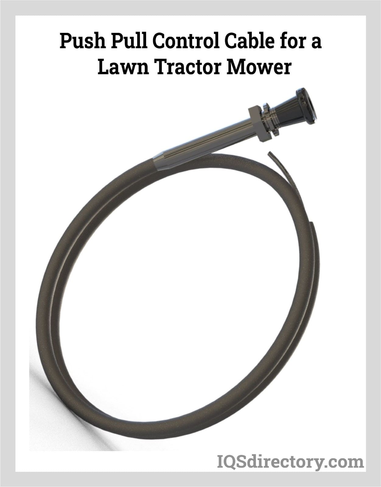 Push Pull Control Cable for a Lawn Tractor Mower