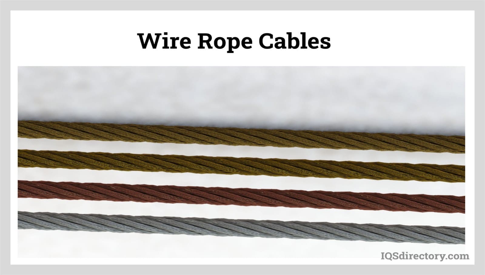Wire Rope Cables from Jersey Strand and Cable