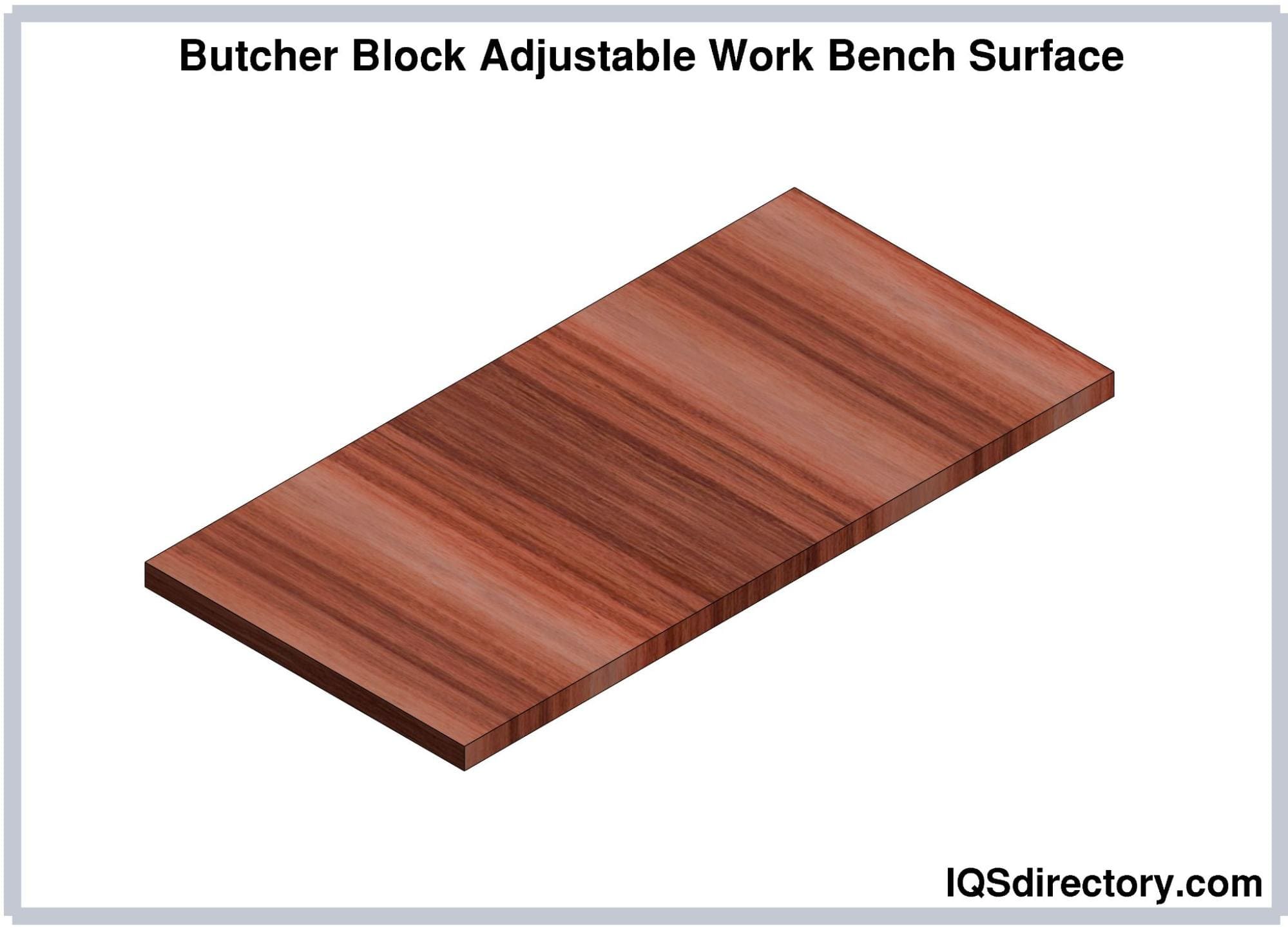 Butcher Block Adjustable Work Bench Surface