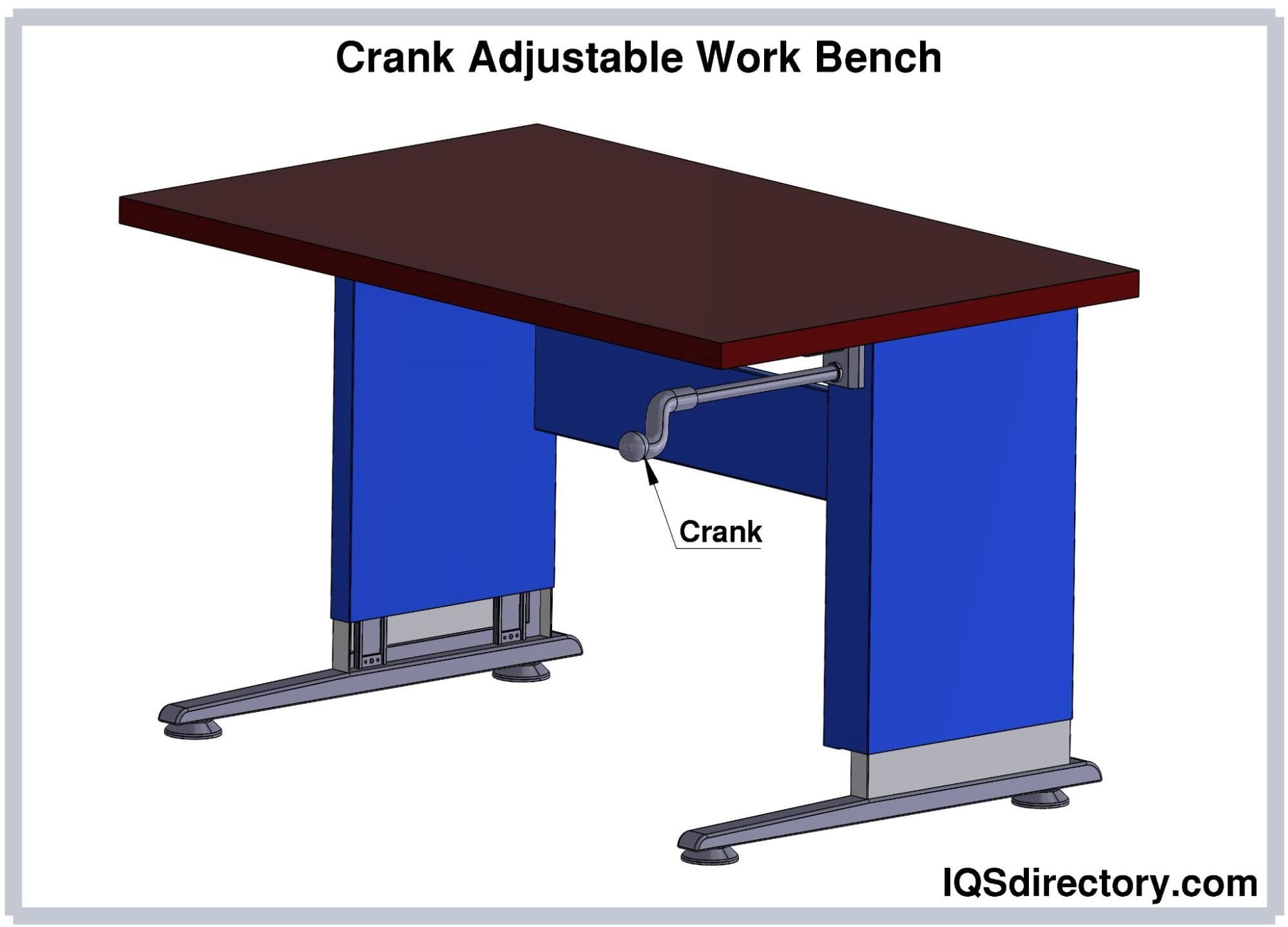 Crank Adjustable Work Bench