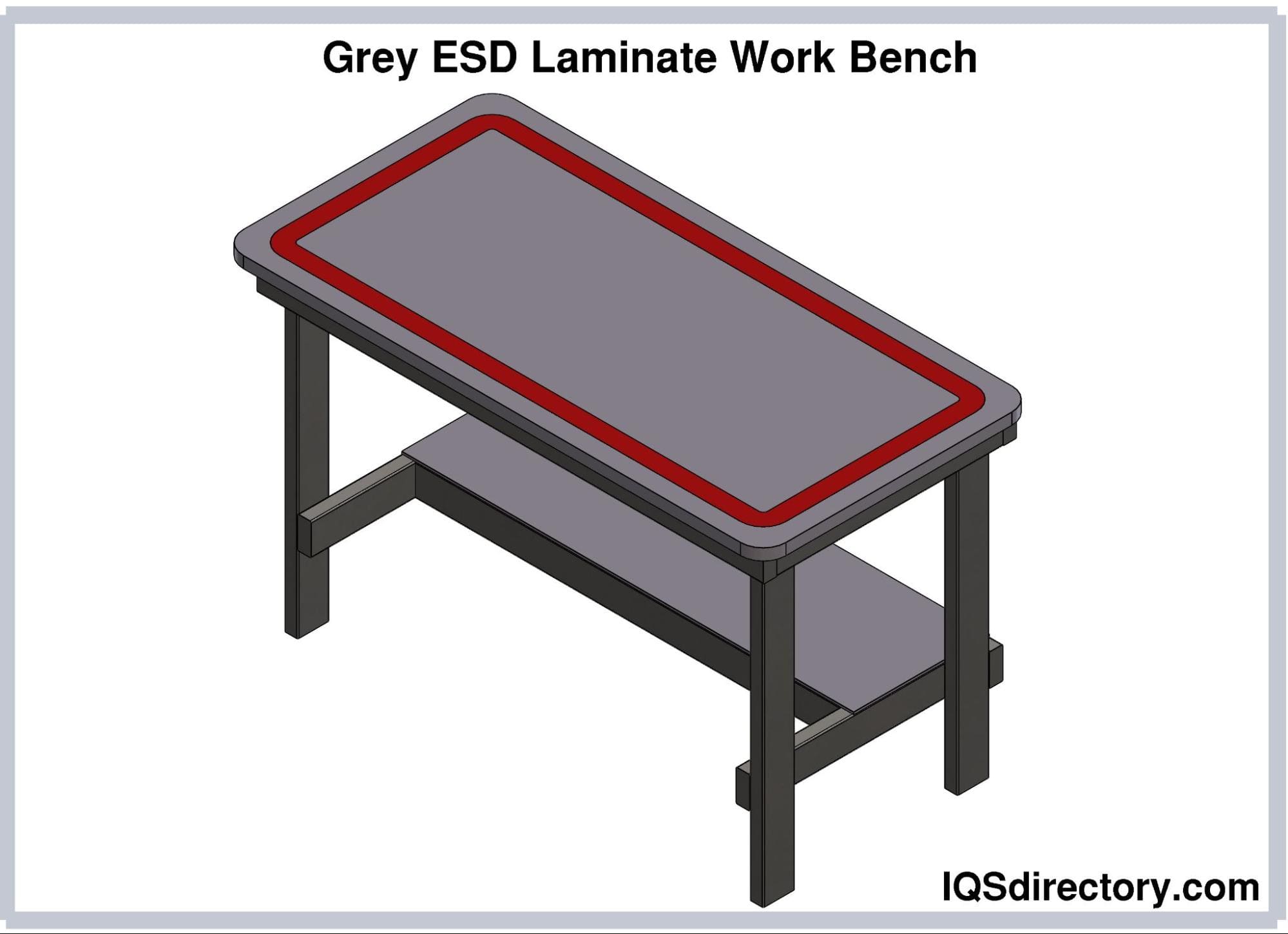 Grey ESD Laminate Work Bench