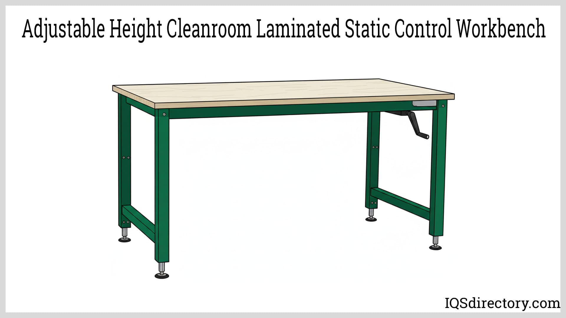 Adjustable Height Cleanroom Laminated Static Control Workbench