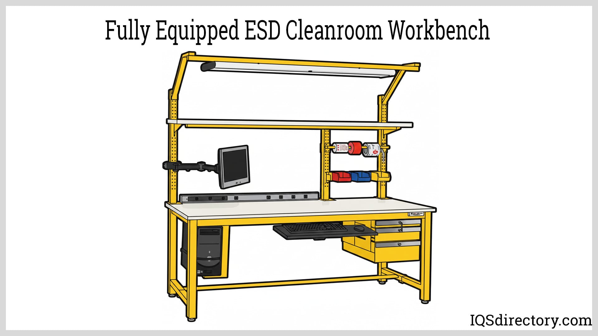 Fully Equipped ESD Cleanroom Workbench