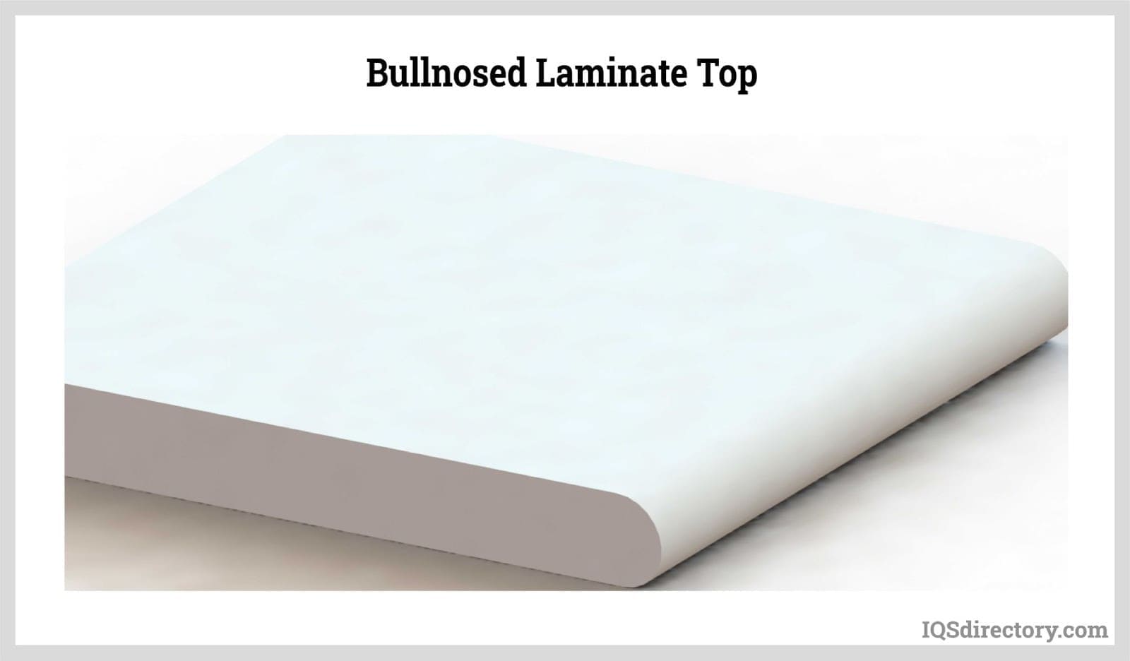 bullnosed laminate top