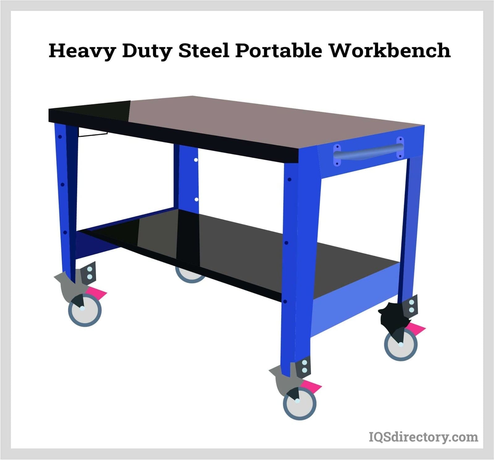 Heavy Duty Steel Portable Workbench